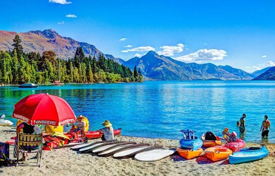 Lakeside kayak camp